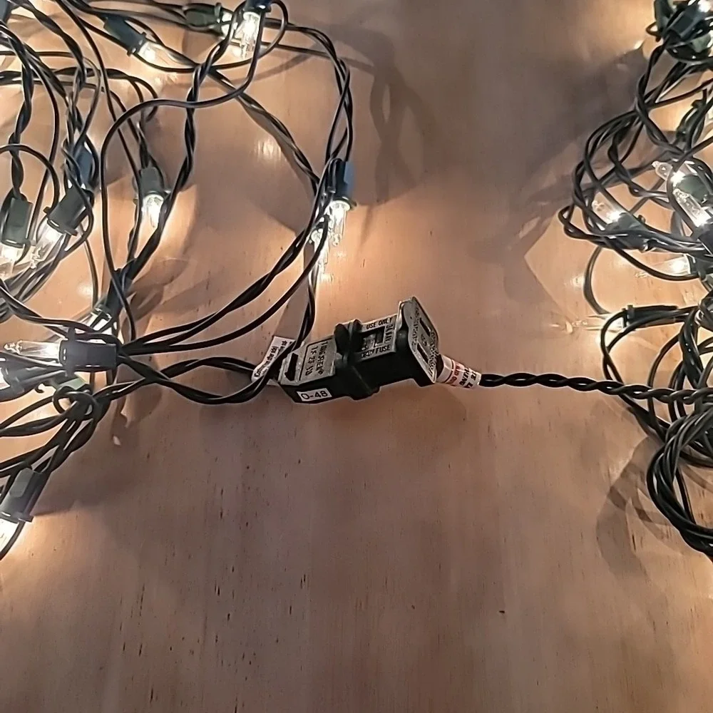 Set Of 3 Mini Warm White 4 ft x 4 ft Mesh/Net Lights - Christmas/Holiday